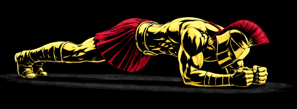 Warrior doing a Plank