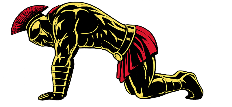 Warrior showcasing How to do the Cat-Cow Stretch