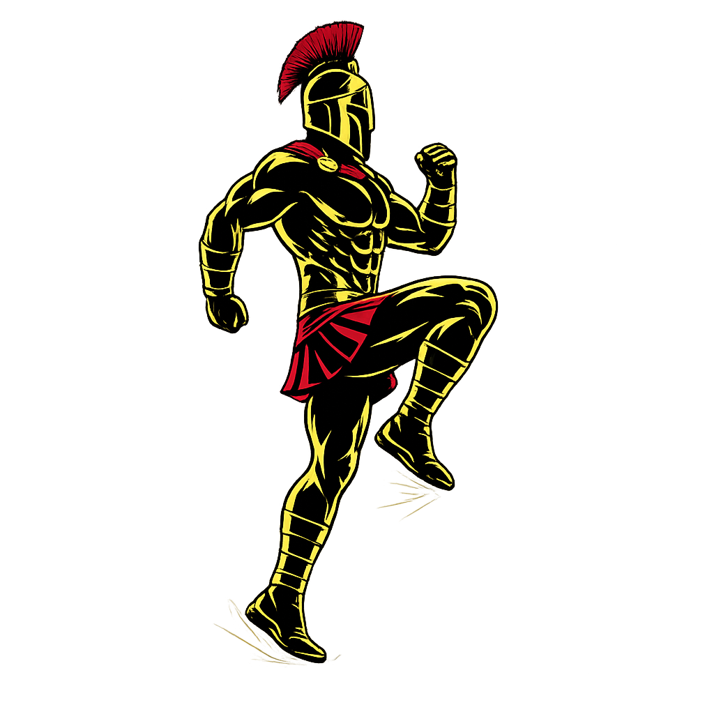 Warrior showcasing How to do High Knees with proper form