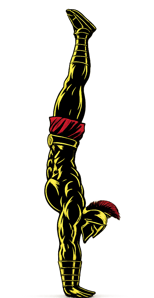 Warrior showcasing How to How to do a Handstand and Handstand Push-Up with proper form.
