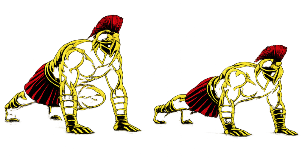 Warrior showcasing How to do Burpees with proper form
