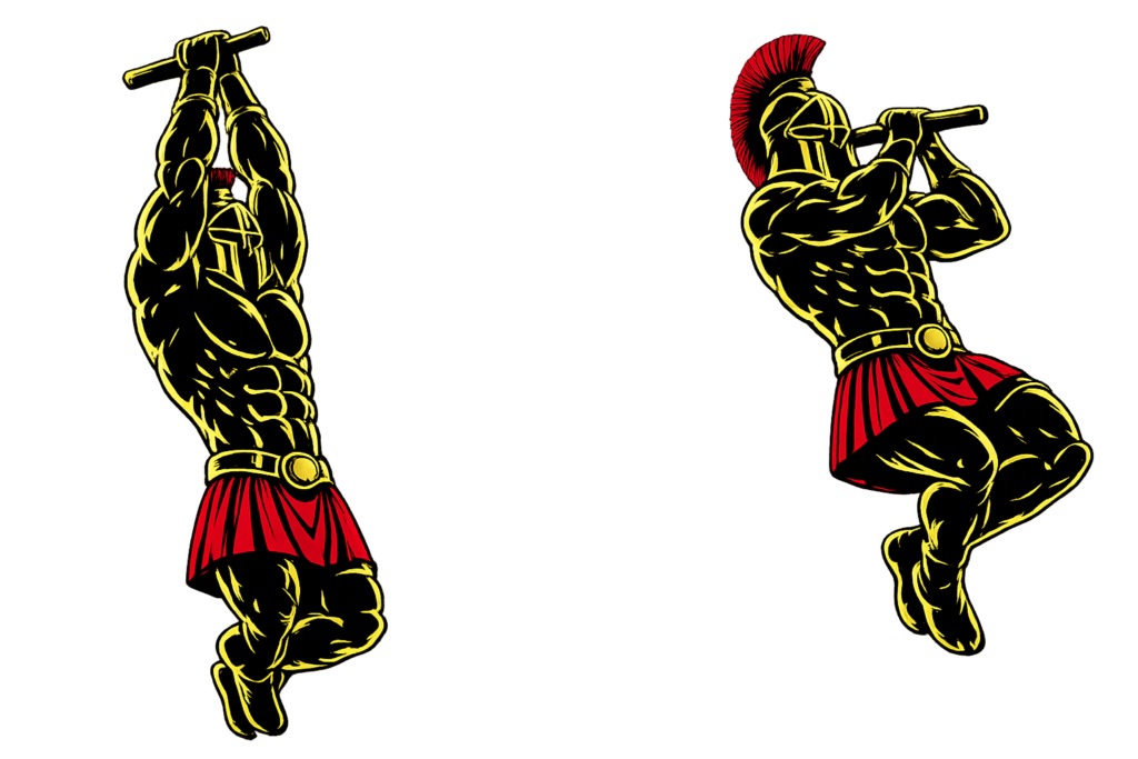 Warrior showcasing How to do Commando Pull-Ups with proper form
