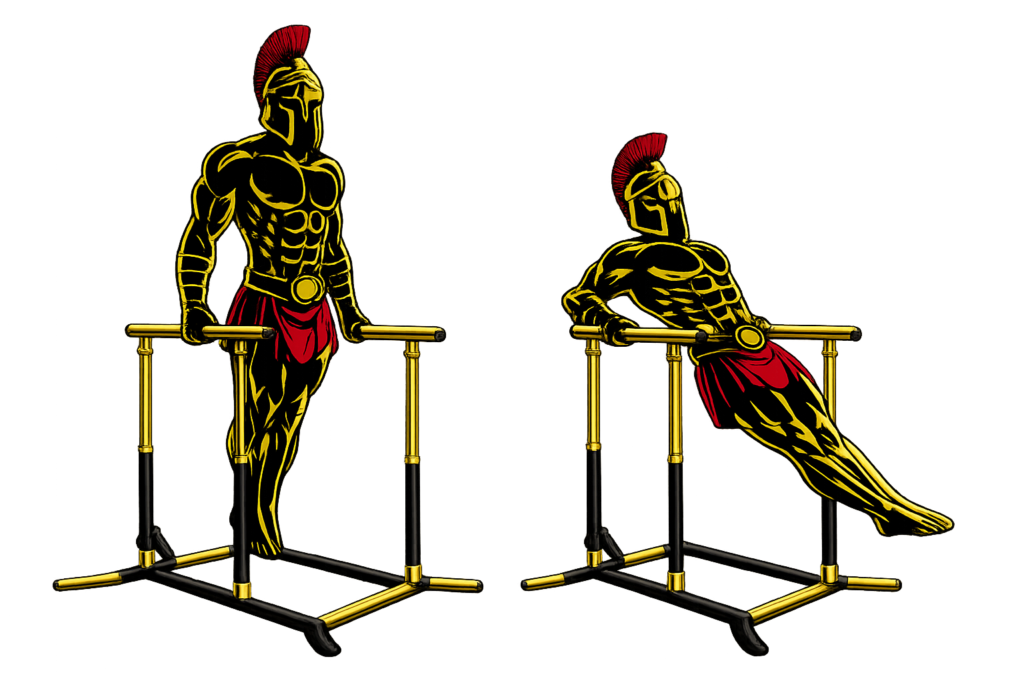 Warrior showcasing How to do Impossible Dips with proper form