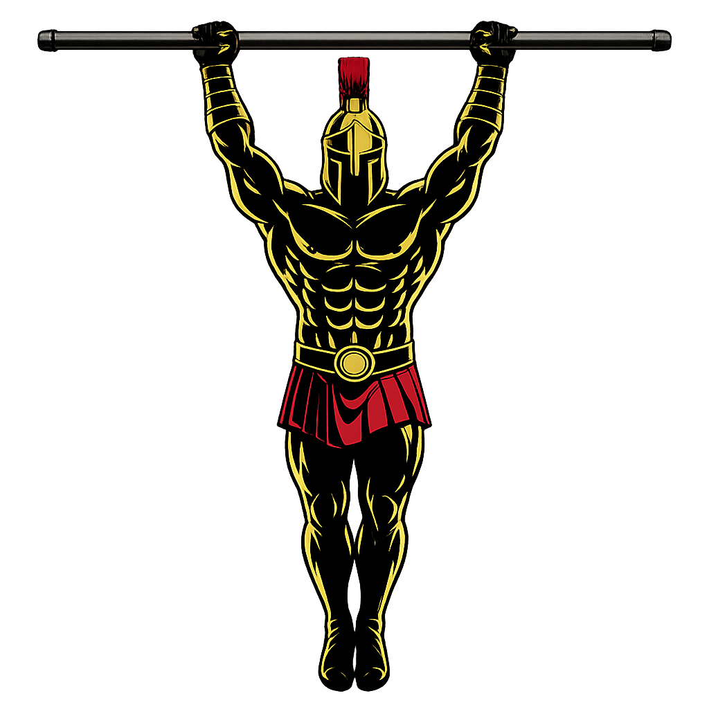 Warrior showcasing How to do a Dead Hang with proper form